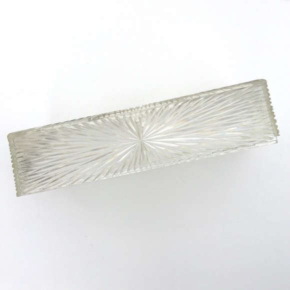 Vintage Celebrity Inc Tissue Box OS Clear Starburst Acrylic MCM Retro - Picture 5 of 11